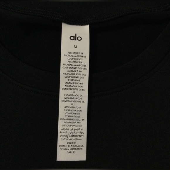 Alo Alosoft Crop Finesse Short Sleeve Size M - Picture 4 of 9